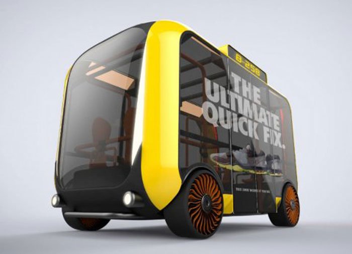 Minibus i Berlin får 3 robotlove