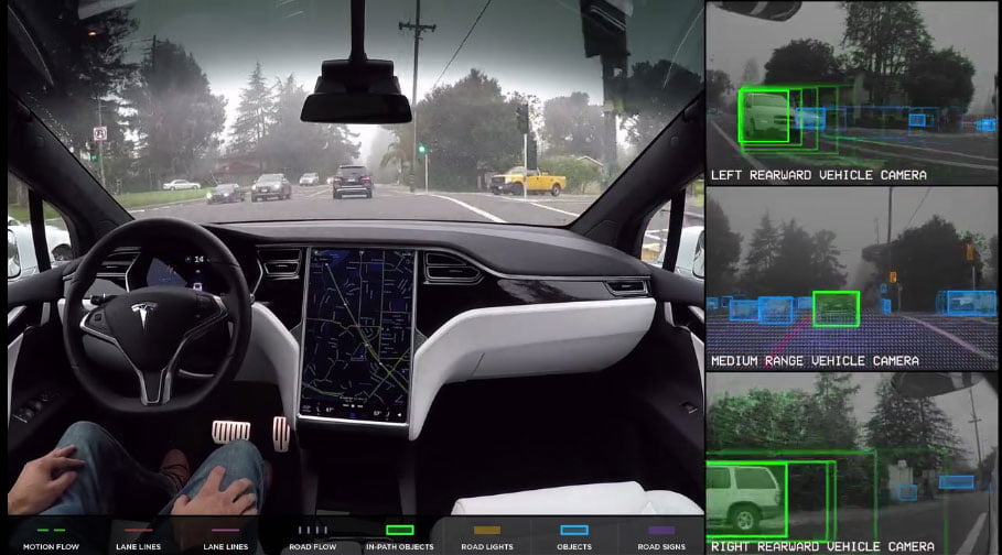 Tesla selvkørende bil