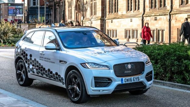 Jaguar selvkørende test-bil