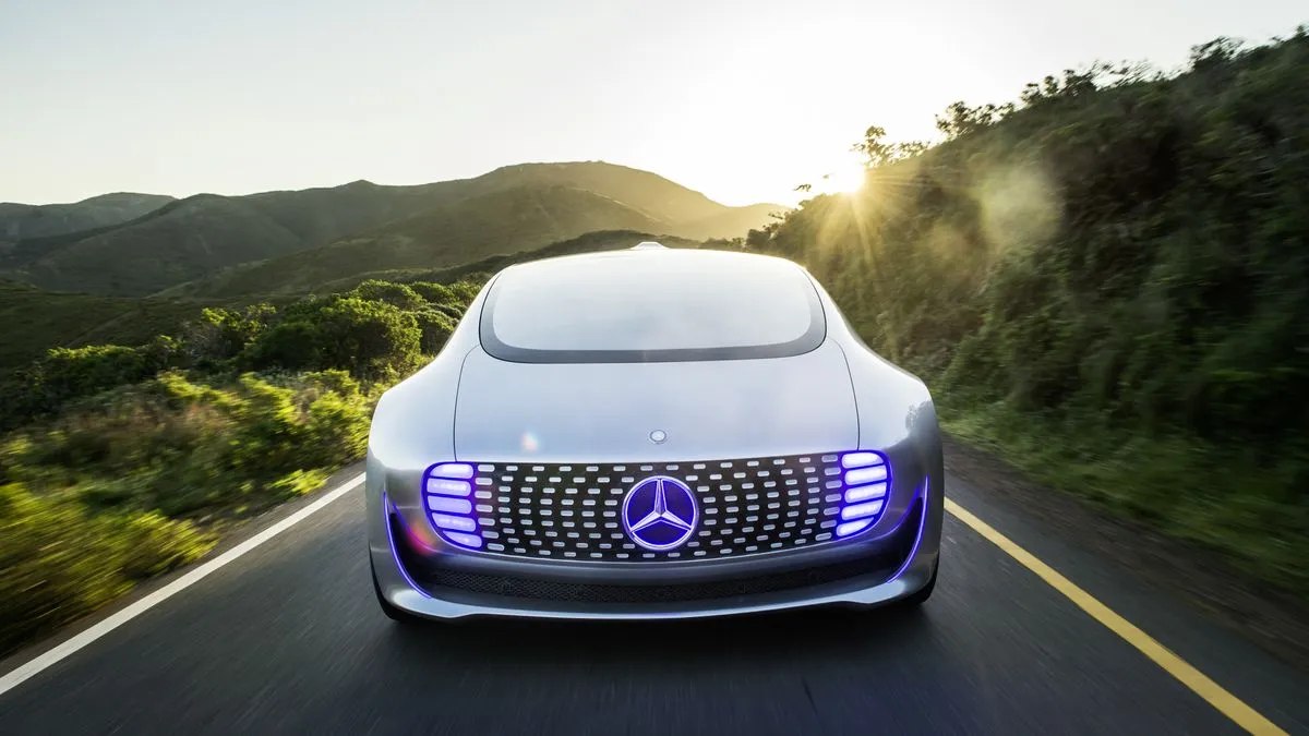Mercedes self driving car